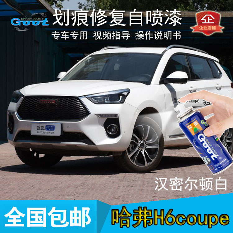goot Haval H6coupe car Hamilton white paint hand spray paint can scratch repair touch up paint pen classic black