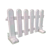 Пластиковое белое ограждение из ПВХ