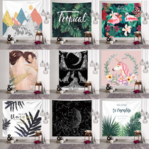 ins shake-up background cloth hanging cloth tapestry wall cloth room Nordic minimalist main podcast net red maiden wind bedroom decoration