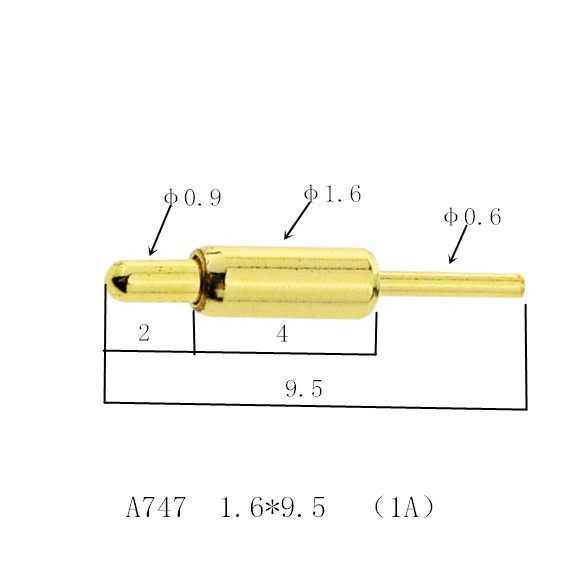 A747 gold plated pogopin probe telescopic spring thimble positioning thimble electrode stylus customizable