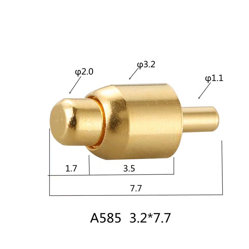 Manufacturer professional customized high-quality environmental protection conductive needle spring thimble signal needle pogopin probe A585