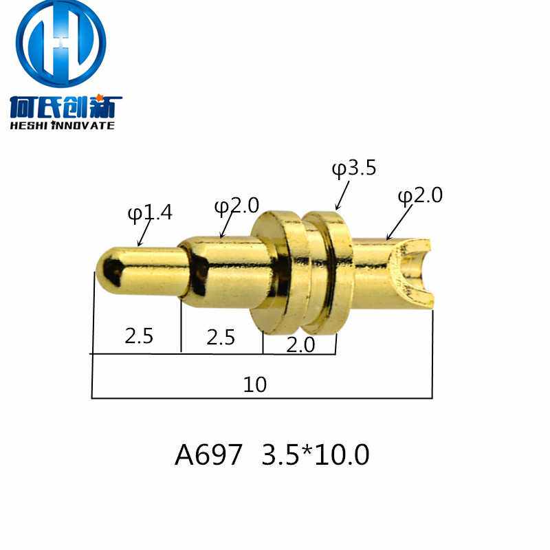 A697 custom high quality pogopin probe telescopic spring thimble conductive copper needle gold plated without oxidation