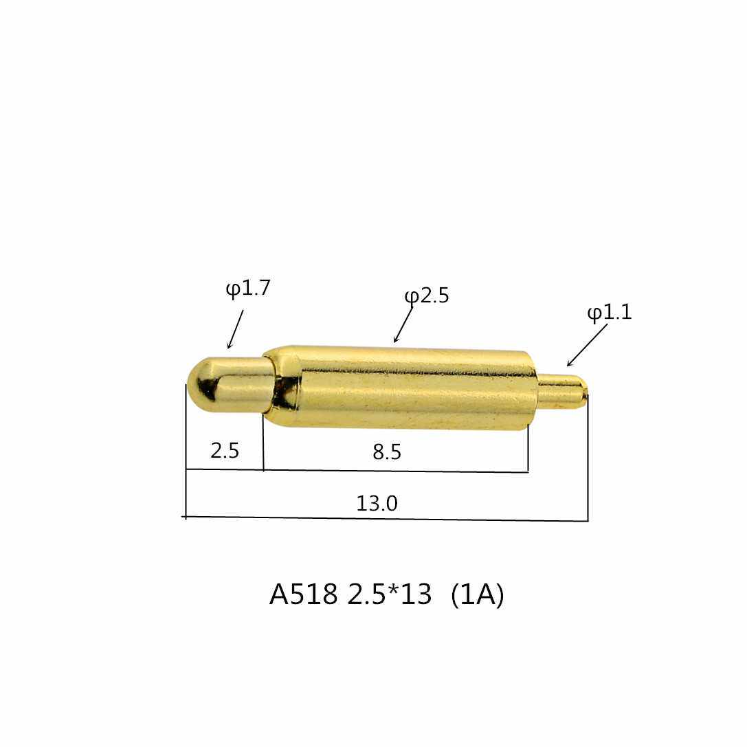 Professional customized high-quality environmentally-friendly conductive needle telescopic thimble spring thimble signal needle pogopinA518