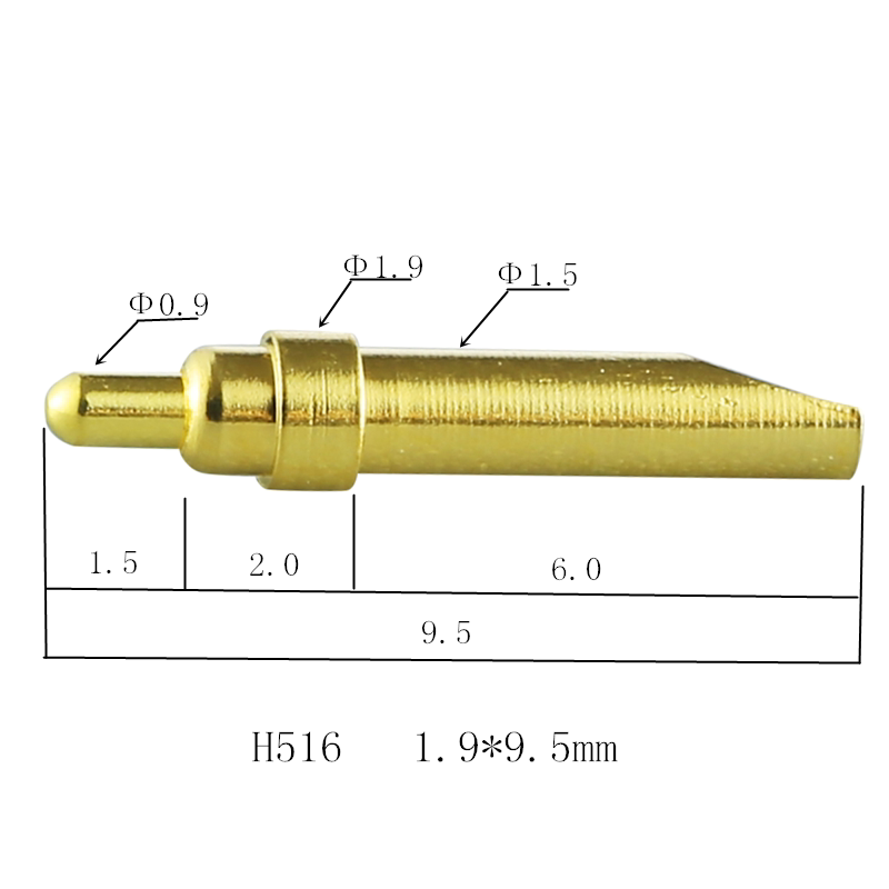 A516 anti-virus and explosion-proof products special plug-in conductive probe spring thimble tail slotted welding small black clip