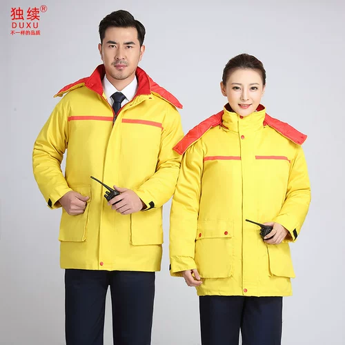 Зимний антистатический комбинезон, защищающий от холода пуховик, длина миди