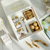 Wedding Wedding return gift hand gift female companion baby full moon year old happy candy gift box finished product gift box graduation banquet