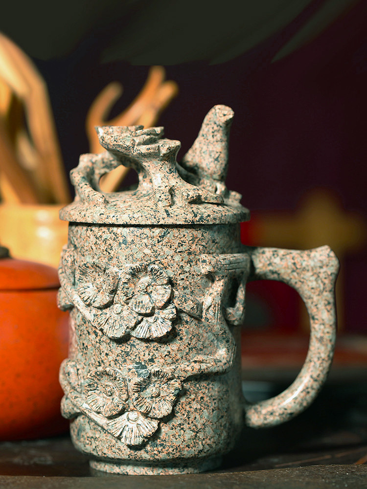 Maifan stone cup: a perfect blend of stone carving artistry and