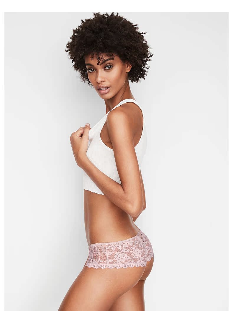 [3 miếng 258] Victorias Secret Chantilly lace low-thong DA 11133219 quần ren xuyên thấu