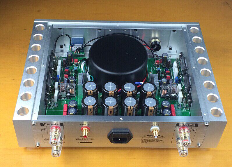 Nobsound Hi-End CNC Aluminum Chassis Power Amplifier Enclosure DIY Case W361*H85*D270mm