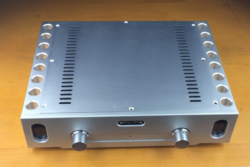 Nobsound Hi-End CNC Aluminum Chassis Power Amplifier Enclosure DIY Case W361*H85*D270mm