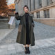 2021 new coat women's mid-length Korean version loose small woolen coat double-sided wool coat