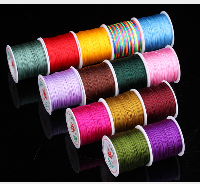Số 72 dòng ngọc bích dệt tay dây mặt dây chuyền tự làm vòng tay Trung Quốc nút kim cương nút thắt dây đỏ vật liệu - Vòng đeo tay Clasp vòng tay titan
