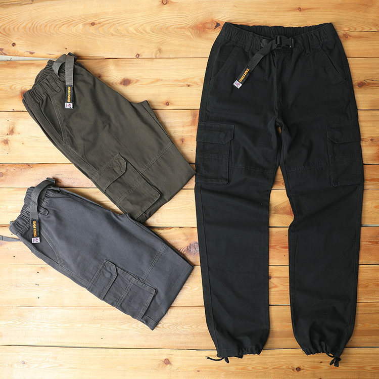 Overvalued foreign trade male and female couples Multipocket Work Pants Loose Straight Drum Casual Pants Students Long Pants Factory Wind