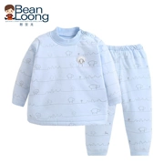 Thận Đậu Rồng Đàn ông và Phụ nữ Em bé mùa thu và mùa đông Bộ đồ lót cotton mỏng Bộ quần áo trẻ sơ sinh bằng vải cotton Trẻ em