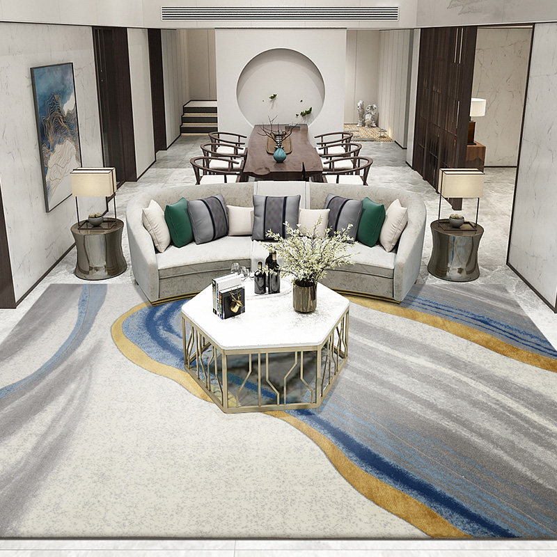 Ocean Rose Postmodern Light Extravagant Carpet Living Room Tea Table American Eurostyle Bedroom Bedside Blanket Abstract Art Ins