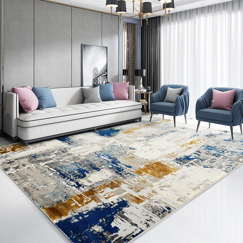 Ocean Rose Carpet Living Room Tea Table Blanket Home Tailoring Cushion Bedroom Bed Front Bedside Blanket Commercial Carpet Nordic