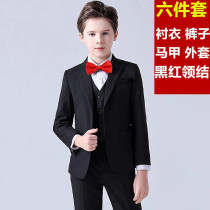 Boy Spring-autumn-style suit 2020 new childrens gown suit with small baby piano performance small suit Chauder