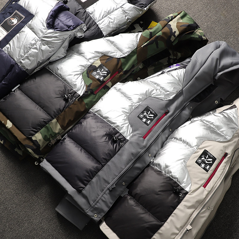 T2168 Thickened version of Goose Down Japan Purple Mark Submachine Clothing Winter Functioning Mountaineering Down Jacket Jacket