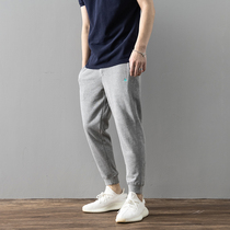 Long-lost Terry is easy to wear and comfortable mens summer basketball running casual sweatpants T3055