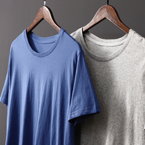 From Italy too comfortable summer male T solid color combed cotton round neck bottomed short sleeve T-shirt T2797