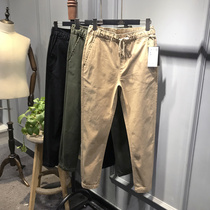 T165 special project in Spain single autumn padded cotton fabric mens feet casual pants