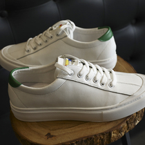 T2122 super soft leather green tail small white shoes mens leather commuter casual shoes low top shoes mens shoes trendy shoes