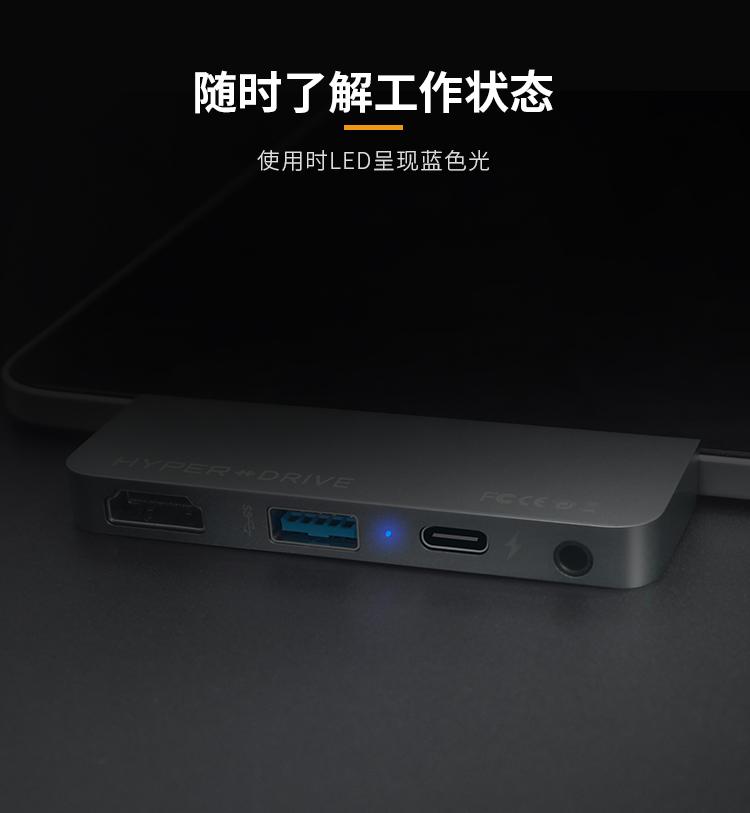 Phụ kiện HyperDrive Surface Go Docking Station Microsoft Tablet Converter PD Sạc HDMI - USB Aaccessories quạt để bàn mini