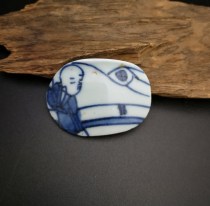 Tong 6 Ming blue and white ancient porcelain pieces learn good specimens to fly kites and fly kites