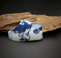 Tong 18 Ming Dynasty blue and white ancient porcelain pieces learn good specimen baby play boy Big Head baby character