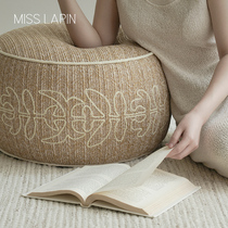 Lanpint Moroccan series sitting pier living-room handwoven bushel lazy man cushion tatami for home footrest stool
