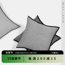 Extremely minimalist-style modern curry beige herringbone textured by bag Nordic Living room sofa cushions Pillow Folk-like cupola