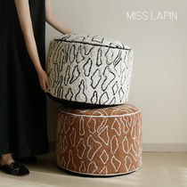 Lanpint medieval embroidery Moroccan sitting mound round home living room sloth sofa Pound cushion light and luxurious