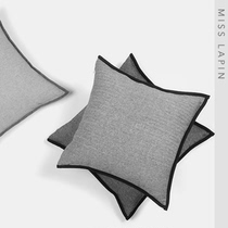 Minimalist Japanese modern Curry color beige herringbone pattern bag Nordic living room sofa cushion pillow homestay model room