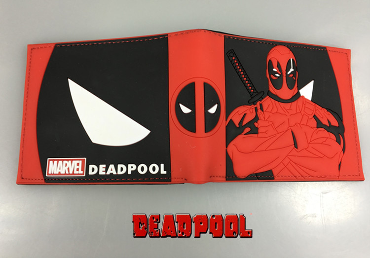 Phim hoạt hình anime ngoại vi Deadpool Siêu anh hùng đã chết 贱 贱 折叠 Ví đựng ví đựng ví hình dán búp bê