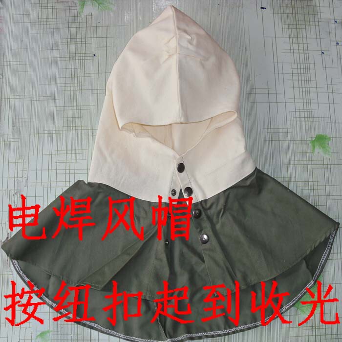 Welding Hood Polished Breathable Canvas Cotton Shawl Anti-Splash Japanese Dust Cap Snap Work Cap