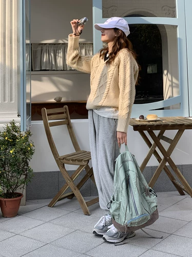 肥肥自制 Брендовая сумка через плечо, вместительный и большой рюкзак, коллекция 2023, в корейском стиле, Южная Корея, подходит для студента