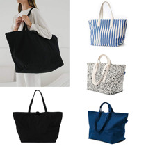 American Baggu minimalist zipper canvas shoulder tote bag hipster color ladies bag