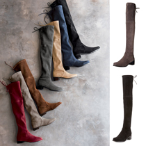 American Stuart Weitzman MIDLAND suede suede SWALK SW thick female boots over the knee boots
