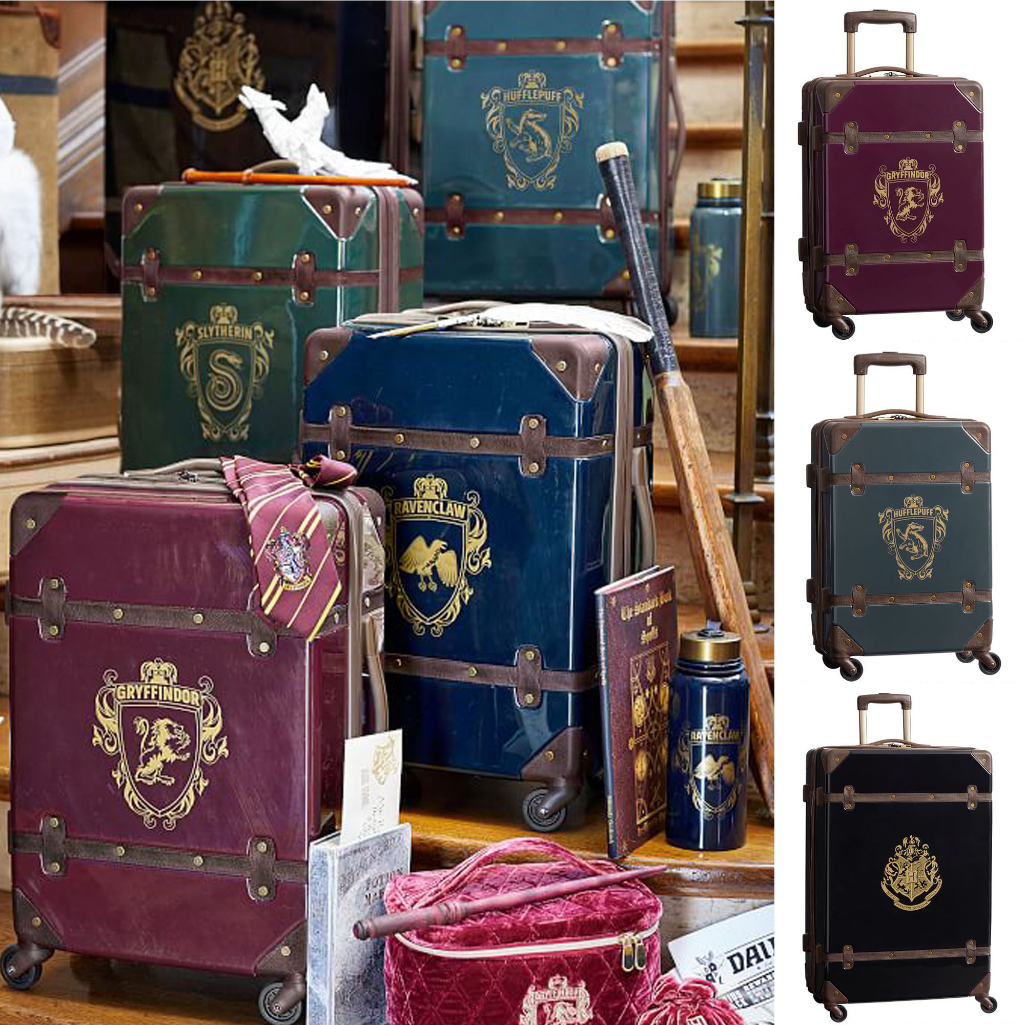 American PBteen Harry Potter peripheral luggage Hogwarts suitcase Gryffindor trolley case