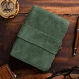 Американская покупка Nomadcraftsco Buffalo Кожаная ведьма ретро -ноутбук справочник Блокнот