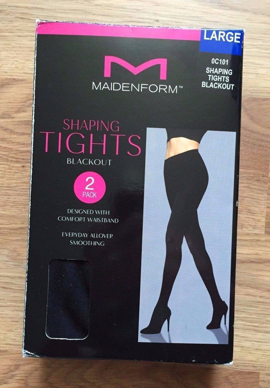 American Maidenform Black Slim Base Leg Shoulings Pantyhose Pantyhose Two