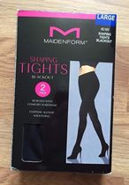 American Maidenform Black Slim Base Leg Shoulings Pantyhose Pantyhose Two