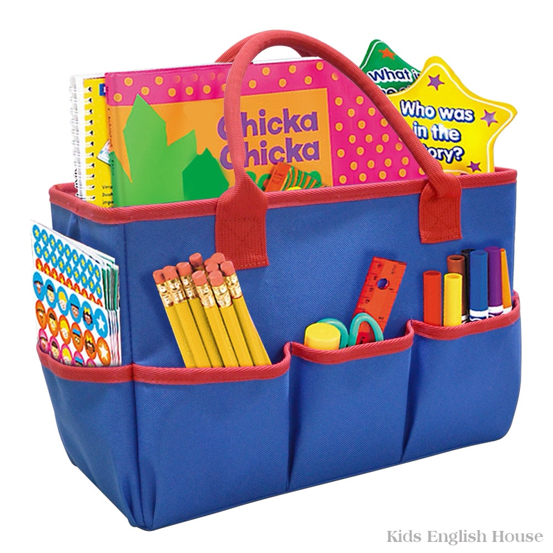 Picture Book Toy Storage Bag, Teacher's Class Tote Bag, Handmade Stationery, Books, Teaching Aids, Large-Capacity Portable Bag Picture Book Toy Storage Bag, Teacher's Class Tote Bag, Handmade Stationery, Books, Teaching Aids, Large-Capacity Portable Bag