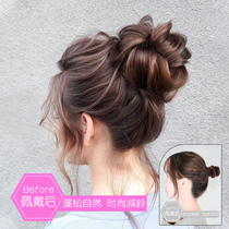 Net red zar pill head wig hair lazy dish hair hair simulation hair hair fluffy natural hair