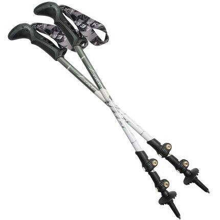 Overseas Amoy spot LEKI Jannu women's outdoor mountaineering hiking aluminum alloy double outer lock alpenstock
