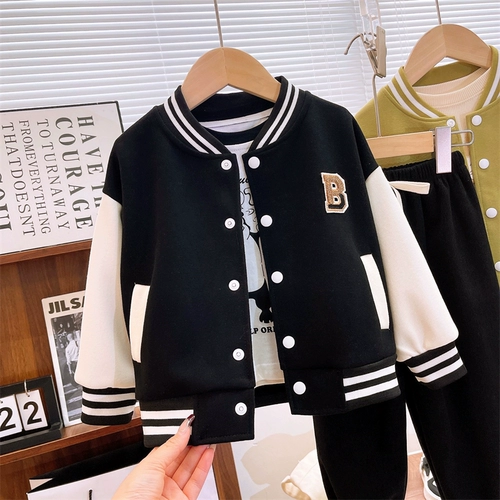 Бейсбольная форма, весенняя куртка, детский кардиган, подходит для подростков, в корейском стиле