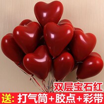 Net Ruby balloon ruby red wedding festive decoration birthday romantic opening supplies year old Golden Woman scene