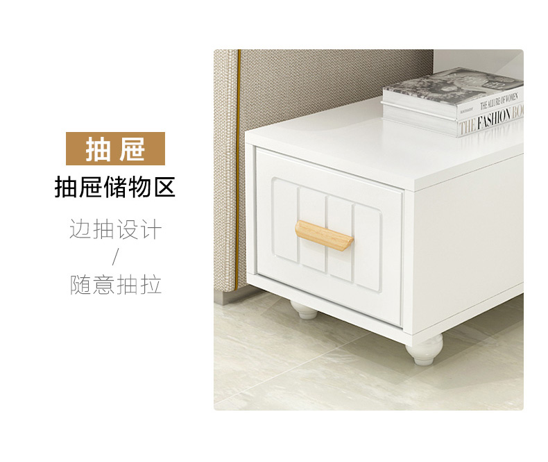 Trắng hình chữ nhật bàn cà phê bên một vài nhỏ phía bảng bên phong cách sofa đơn giản đồ nội thất tủ tủ khóa - Bàn trà bàn phòng khách thông minh