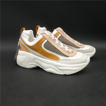  Spanish trendy brand PB home spring and autumn new womens daddy shoes mustard yellow fashion color matching retro sports shoes womens shoes