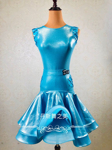 Danse Dance Advanced Custom Early Childhood Latin Dance Suit standard Competition Conserve CBDF elite group Korea Metal Tlayers